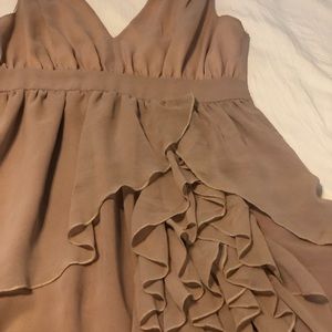 Blush pink dress with back cutout